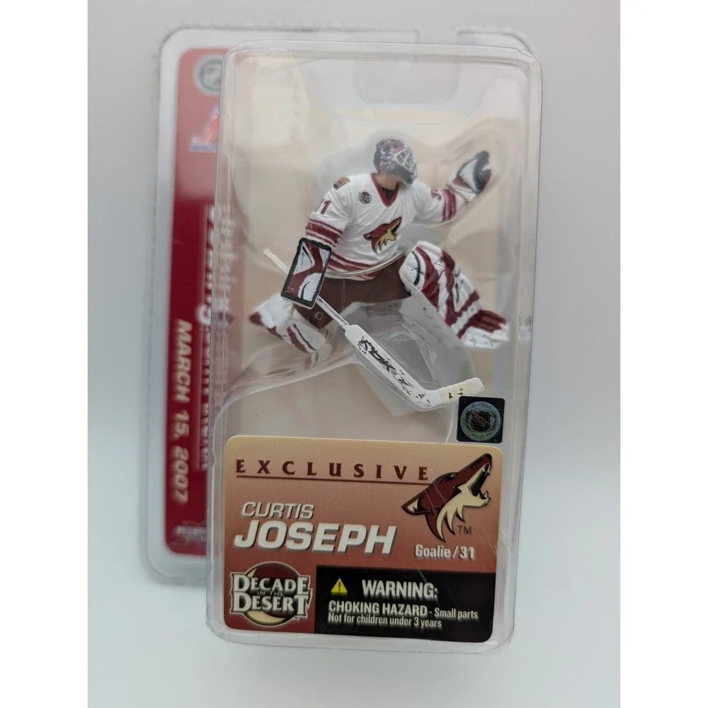 Auto Puck Curtis Joseph  Coyotes McFarlane Decade in the Desert  3